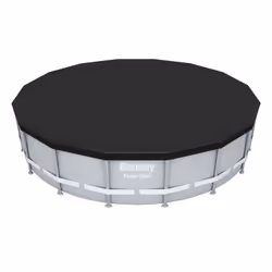 Bestway Bâche pour piscine hors sol ronde de 4,57 m et 4,88 m, Bâche de piscine, Piscine hors-sol, Rond, Noir, Bestway 4.88 m ...