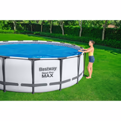 Bestway Bâche solaire ronde pour piscines hors sol de 3,96 m, 4,27 m et 4,57 m
