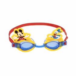 Bestway Lunettes de natation Disney Jr. Mickey & Friends Enfants de plus de 3 ans, Unisexe, Jaune, PVC, Bleu, Polycarbona ...