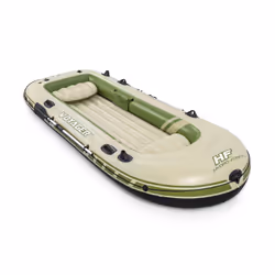 Bestway Hydro-Force™ Bateau raft gonflable 4 places Voyager 3,5 m, Baignade, divertissement, Bateau gonflable, Noir, Vert, PV ...