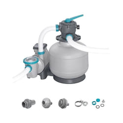 Bestway - Filtre a sable / pompe de filtration pour piscine jusqu'a 66 m3 11 355 L/h - Avec préfiltre