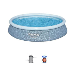 Kit piscine gonflable Bestway Fast Set - 396 x 84 cm - Ronde (Filtre a cartouche, 1 cartouche)