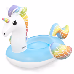 Bestway Bouée XXL à chevaucher licorne 2,24 x 1,64 m