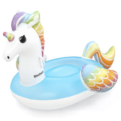 Bestway Bouée à chevaucher Fantasy Unicorn pour enfants 1,55 x 1,19 m