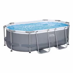 Bestway Steel Pro Max Kit piscine hors sol 3,05 m x 2,00 m x 84 cm, 3668 L, Piscine hors sol, Enfants et adultes, Gris, Blanc ...