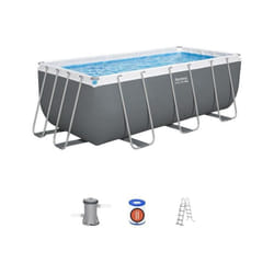 Kit Piscine hors sol tubulaire BESTWAY - Steel Pro Max - 422 x 201 x 122 cm - Rectangulaire (Filtre a cartouche, échelle, 1 car