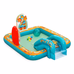 Bestway Aire de jeux et piscine gonflable pour enfants Retro Groove 1,93 m x 1,52 m x 74 cm