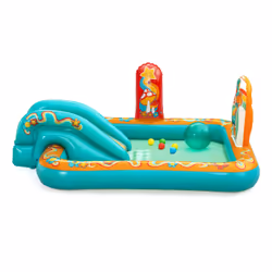 Bestway Aire de jeux et piscine gonflable pour enfants Retro Groove 1,93 m x 1,52 m x 74 cm