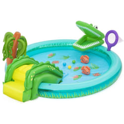 Bestway Aire de jeux et piscine gonflable pour enfants Crocodile Cove 2,24 m x 1,81 m x 72 cm