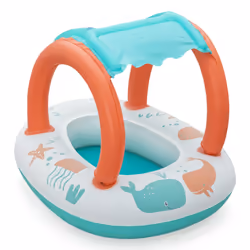 Bestway Bouée culotte pour bébé avec parasol Comfort Plush