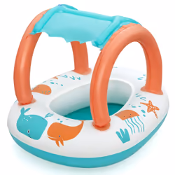 Bestway Bouée culotte pour bébé avec parasol Comfort Plush