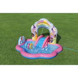Bestway Disney Aire de jeux pour enfants avec pataugeoire gonflable Princess Enchanted Palace 2,21 m x 1,93 m x 1,40 m - Vue supplémentaire 8