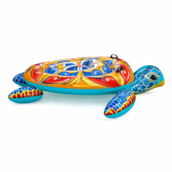 Bestway Bouée à chevaucher pour enfants Mediterranean Turtle 1,83 m x 1,73 m