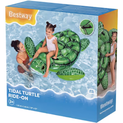 Bestway Bouée à chevaucher pour enfants Tidal Turtle, Vert, Bouée à chevaucher, Motif, PVC, 3 an(s), Garçon/Fille
