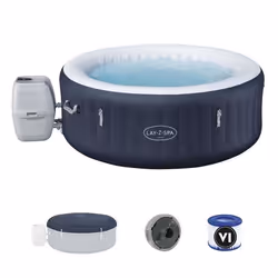 Spa gonflable BESTWAY - Lay-Z-Spa Miami - 120 airjets - 180 x 66 cm - 2 à 4 places - Rond (couverture cartouche diffuseur)