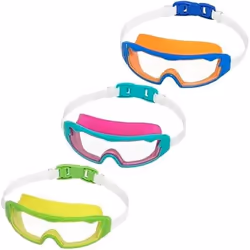 Bestway Lunettes de natation pour enfant de plus de 7 ans Tidal Surge, Unisexe, Taille unique, Bleu, Vert, Orange, Rose, Turq ...