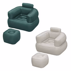 Bestway Fauteuil conflable Comfi Cube, Assise unique, Couleurs assorties, PVC, Adultes, EN581-1, Extérieure