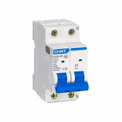 Disjoncteur Chint NXB-63S/C20 1P+N 20A 4,5ka courbe C - 296750Tension d'impulsion Uimp 4 kVClasse de limitation 3DPuissance d ...