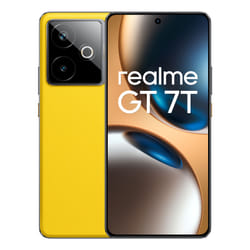 realme GT 7T 17,3 cm (6.8") Double SIM Android 15 5G USB Type-C 12 Go 256 Go 7000 mAh Jaune