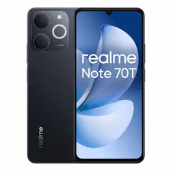 realme Note 70T, 17,1 cm (6.74"), 4 Go, 256 Go, 50 MP, Android 15, Noir