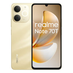 realme Note 70T 17,1 cm (6.74") Double SIM Android 15 4G USB Type-C 4 Go 256 Go 6000 mAh Or