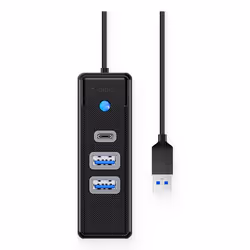ORICO PWC2U-U3-015-BK-EP, USB 3.0, USB Type-C, 500 Mbit/s, Noir, Acrylonitrile-Butadiène-Styrène (ABS), 0,15 m, USB