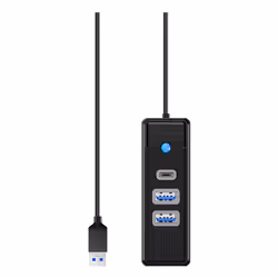 ORICO PWC2U-U3-015-BK-EP hub & concentrateur 500 Mbit/s Noir