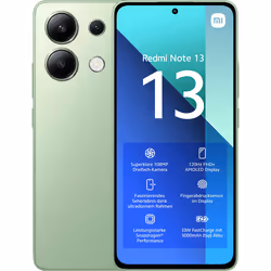 Xiaomi Redmi Note 13, 16,9 cm (6.67"), 6 Go, 128 Go, 108 MP, Android 13, Vert, Couleur menthe