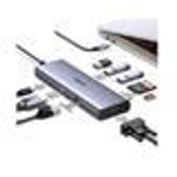 HUB USB-C 9en1 - Ugreen - 15600 - HDMI 4K - VGA 1080P - PD 100W