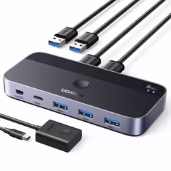 Code produit : 1025204 Le commutateur USB 3.0 UGREEN CM662 est un appareil fiable qui permet un échange de données facile et  ...