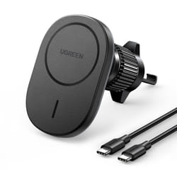 Support de téléphone magnétique pour grille d'aération de voiture, noir