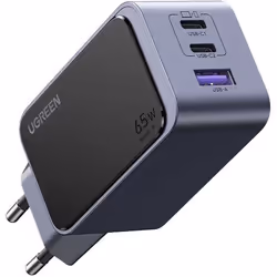 Chargeur - Ugreen - 35042 - 65W - 3 Ports - GaN Infinity - Gris