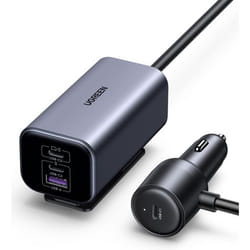 Chargeur Allume Cigare UGREEN GAN AC + 1 bloc d alimentation déporté Noir