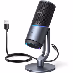 Microphone Gaming USB - UGREEN - 96KHz 24bit - Réduction de Bruit ENC - Touche Muette - Compatible PS5