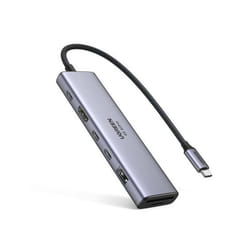 Hub USB-C Ugreen Revodok 7 en 1 HDMI 4K60Hz 2xUSB-C3.2 USB-A3.2 SD/TF PD100W Gris