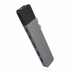 HYPER HyperDrive NET, Noir, Gris, HDMI, RJ-45, Thunderbolt 3, USB 3.2 Gen 1 (3.1 Gen 1) Type-A, USB 3.2 Gen 1 (3.1 Gen 1) Typ ...
