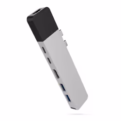 HYPER HyperDrive NET, Noir, Argent, HDMI, RJ-45, Thunderbolt 3, USB 3.2 Gen 1 (3.1 Gen 1) Type-A, USB 3.2 Gen 1 (3.1 Gen 1) T ...
