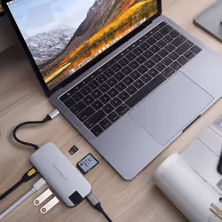 HYPER HD247B USB 2.0 Type-C Argent
