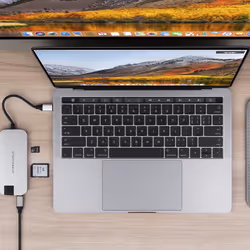 HYPER HD247B USB 2.0 Type-C Argent