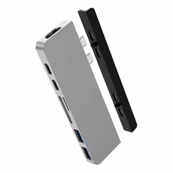 HYPER HD28C, USB 3.2 Gen 1 (3.1 Gen 1) Type-C, Argent, MicroSD (TransFlash), SD, HDMI, Thunderbolt 3, USB 3.2 Gen 1 (3.1 Gen  ...