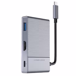 HyperDrive HD-G206, USB 3.2 Gen 2 (3.1 Gen 2) Type-C, 100 W, Aluminium, MicroSD (TransFlash), SD, 3,5mm, HDMI, USB 3.2 Gen 1  ...