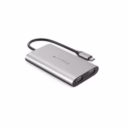 HYPER HDM1-GL, USB Type-C, 2 x HDMI, Mâle, Femelle, Droit, Droit