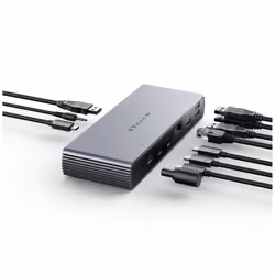 Targus HDTB4D-EUZ station d'accueil Thunderbolt 4 Gris