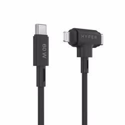 Targus HyperJuice câble USB USB 2.0 1,5 m USB C USB C/Lightning Noir - Vue supplémentaire 4