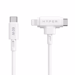 Targus HyperJuice câble USB USB 2.0 1,5 m USB C USB C/Lightning Blanc