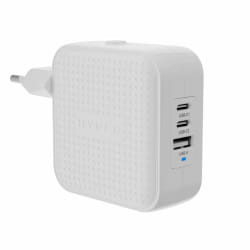 Targus HJ1003WHWWGL chargeur d'appareils mobiles Ordinateur portable, Smartphone, Tablette Blanc Secteur Charge rapide Intérieure