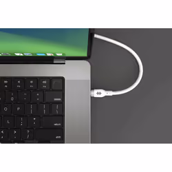 HYPER HJ4001WHGL câble USB 1 m USB 2.0 USB C Blanc - Vue supplémentaire 5