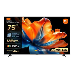 XIAOMI TV S Mini LED 75(190 cm) QLED Mini LED Smart TV avec Google TV HDR10+ Triple Tuner  Game Boost Mode MEMC Dolby Audio