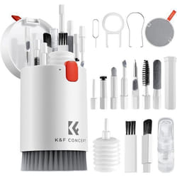 Kit de Nettoyage 20 en 1 - K&F Concept - Spray de Nettoyage Accessoires pour Ecran Ordinateur Téléphone AirPods MacBook iPad