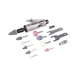 Silverline - mini meuleuse pneumatique avec meules et accessoires